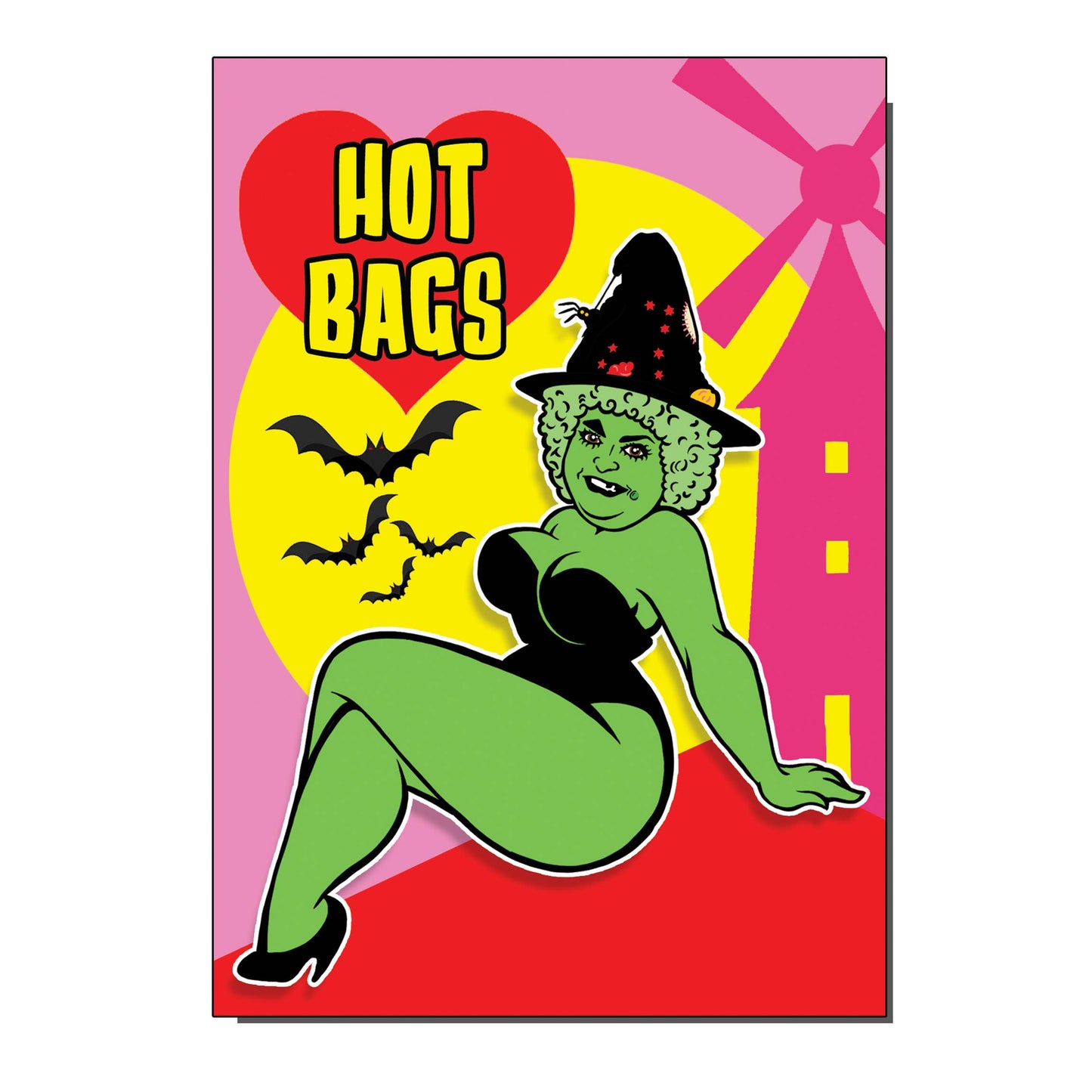 Hot Bags Grotbags Inspired Greetings Card