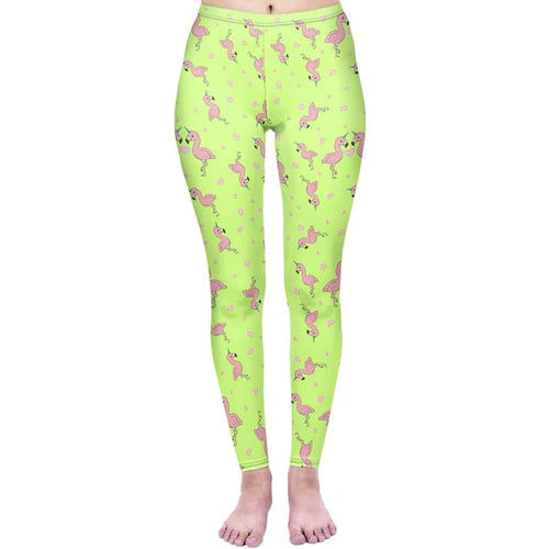 Lightweight Flamingo Leggings