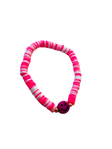 Pink Smiley Bracelet