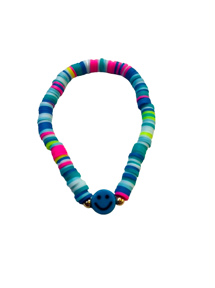 Blue Smiley Bracelet