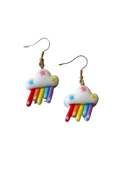 Rainbow Cloud Earrings