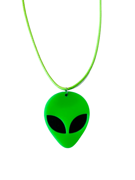 Green Alien Necklace