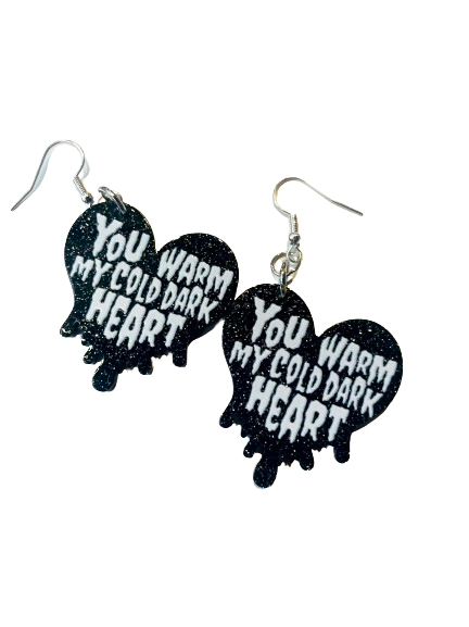 Cold Dark Heart Earrings