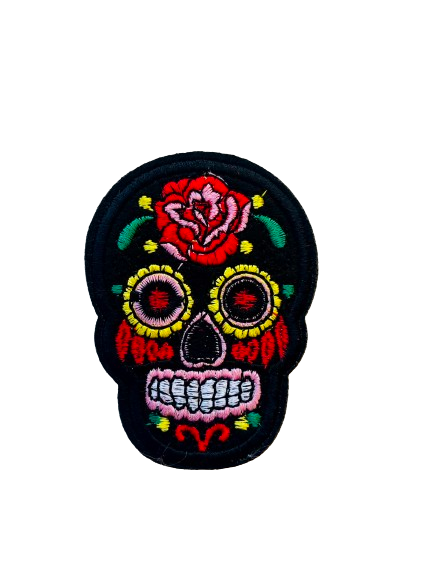 Black Sugar Skull Patch