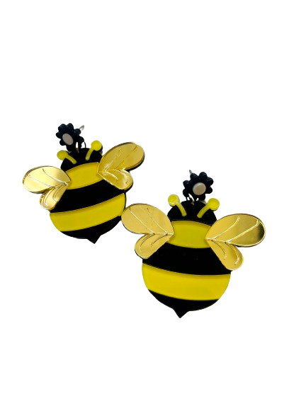 Oversize Bee Earrings