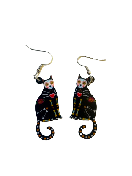 Skele Cat Earrings