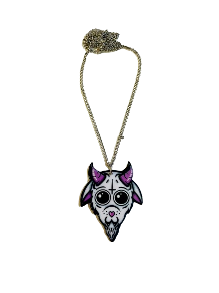 Satanic Kawaii Goat Necklace