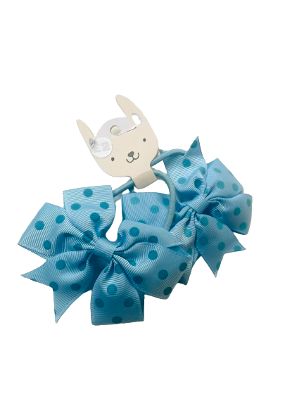 Baby Blue Polka Bows