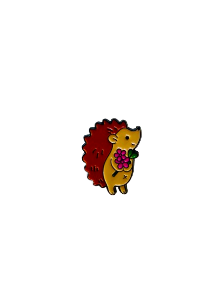 Hedgehog Enamel Pin