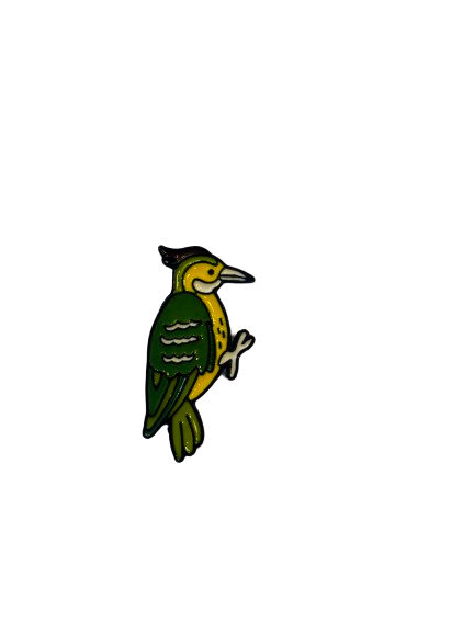 Woodpecker Enamel Pin