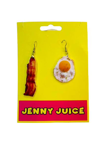 Egg & Bacon Earrings