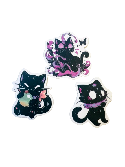 Spooky Cat Sticker Set SC001