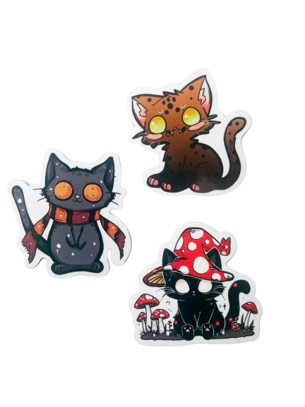 Spooky Cat Sticker Set SC006