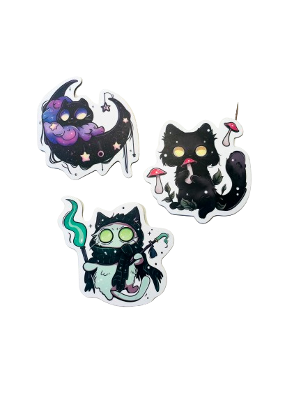 Spooky Cat Sticker Set SC013