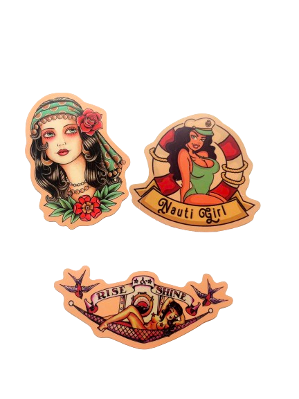 Pin-Up Sticker Set 006