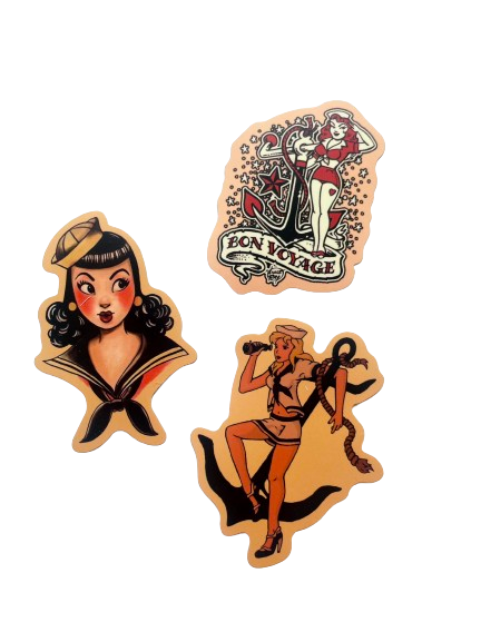 Pin-Up Sticker Set 002