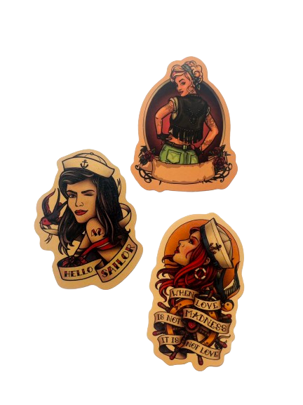 Pin-Up Sticker Set 011