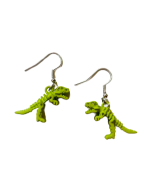 Green T-Rex Earrings