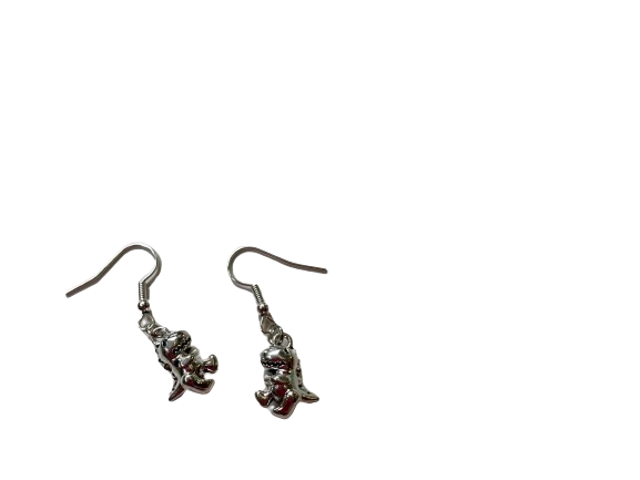 3D Dinosaur Earrings