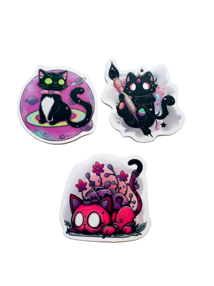 Spooky Cat Sticker Set SC015