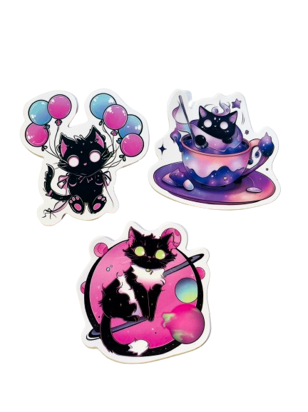 Spooky Cat Sticker Set SC017