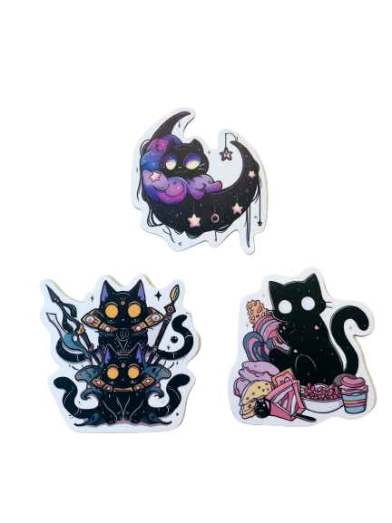 Spooky Cat Sticker Set SC020