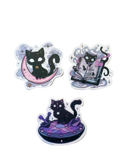 Spooky Cat Sticker Set SC019