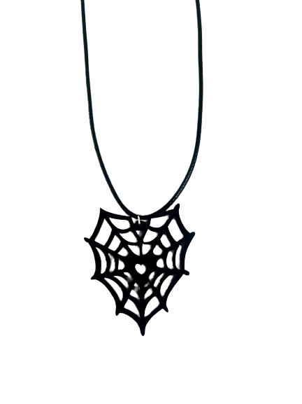 Heart Web Necklace