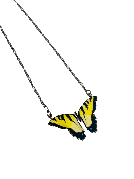 Yellow Butterfly Necklace