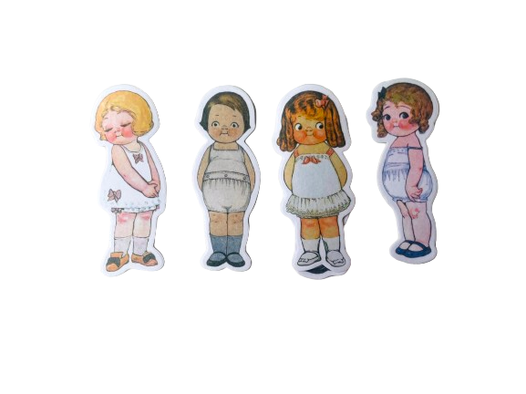 Paper Doll Stickers PD002