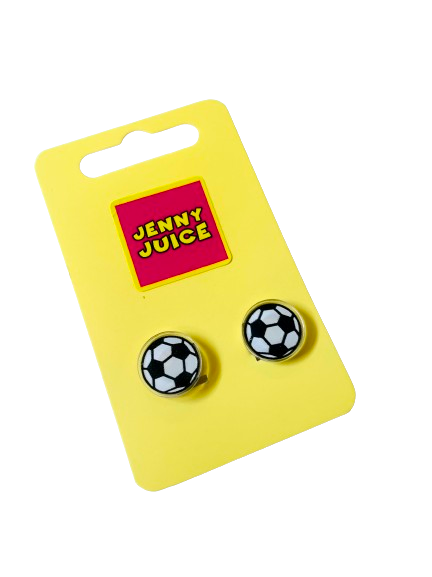 Football Clip on Earrings