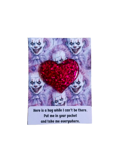 Horror Clown Pocket Heart