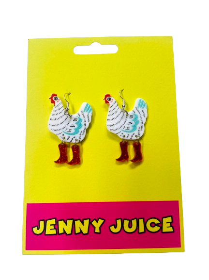 Chicken Earrings