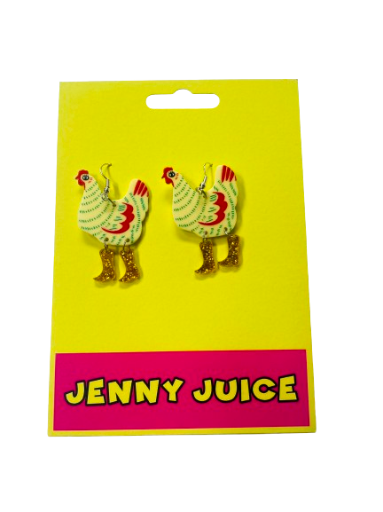 Chicken Earrings