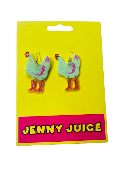 Chicken Earrings