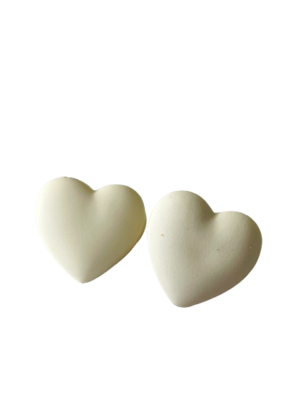 Ivory Heart Earrings