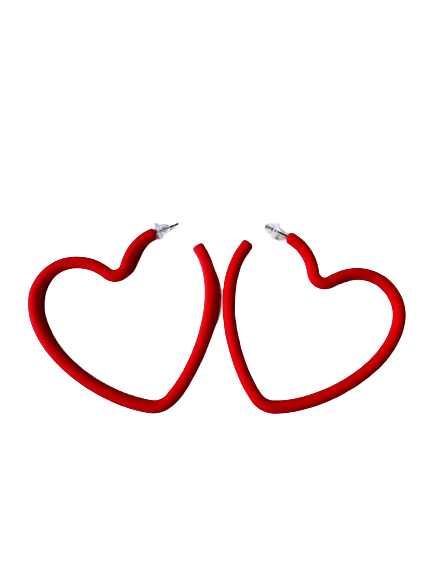 Red Heart Earrings