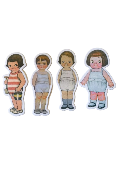 Paper Doll Stickers PD010