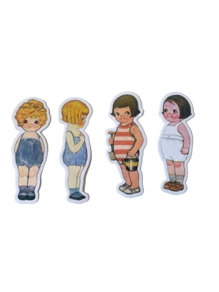 Paper Doll Stickers PD008