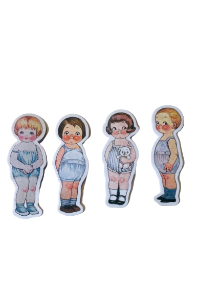 Paper Doll Stickers PD009