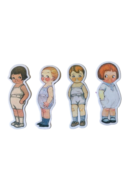 Paper Doll Stickers PD007