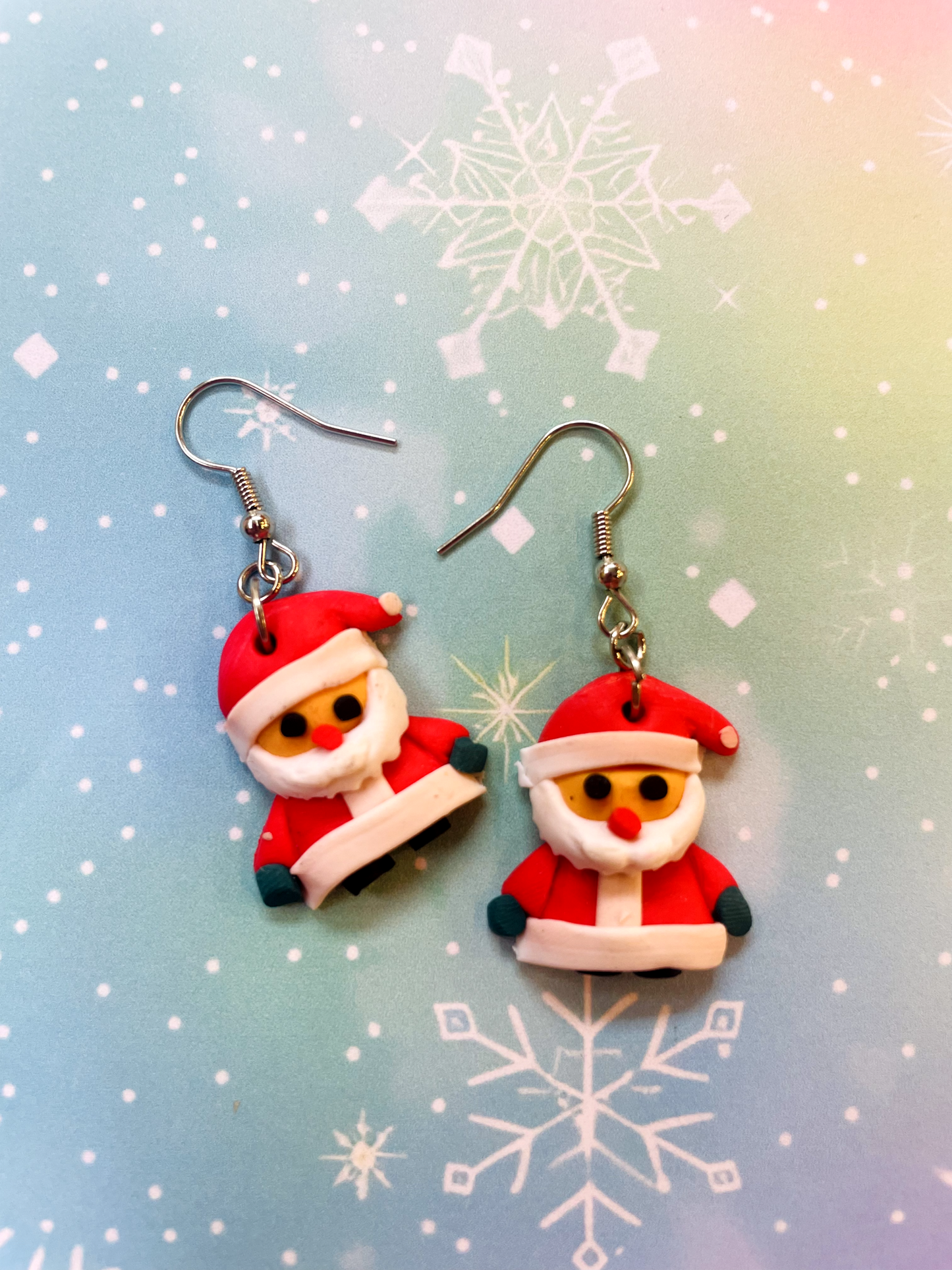 Dangly Santa Earrings