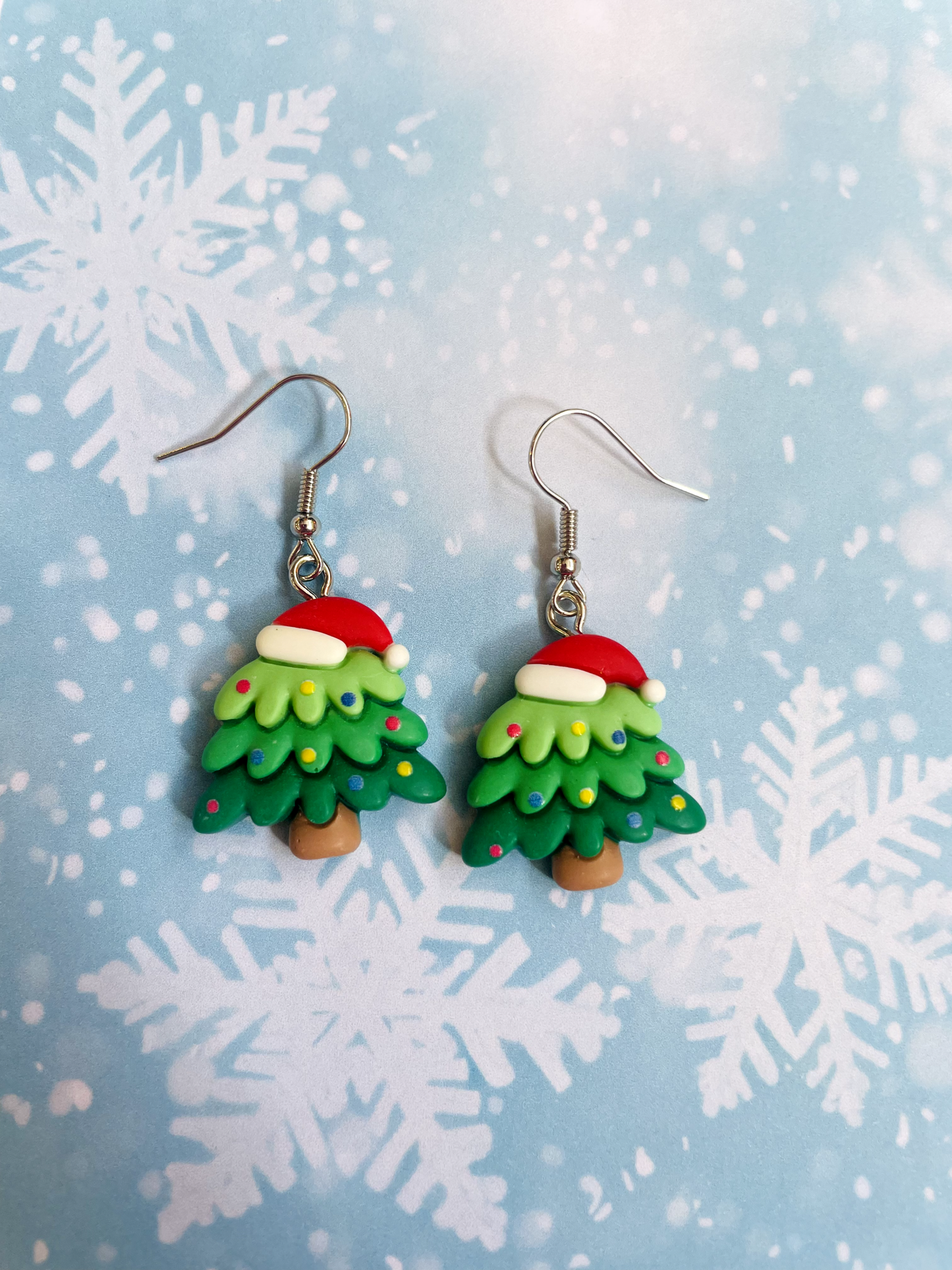 Funky Christmas Tree Earrings