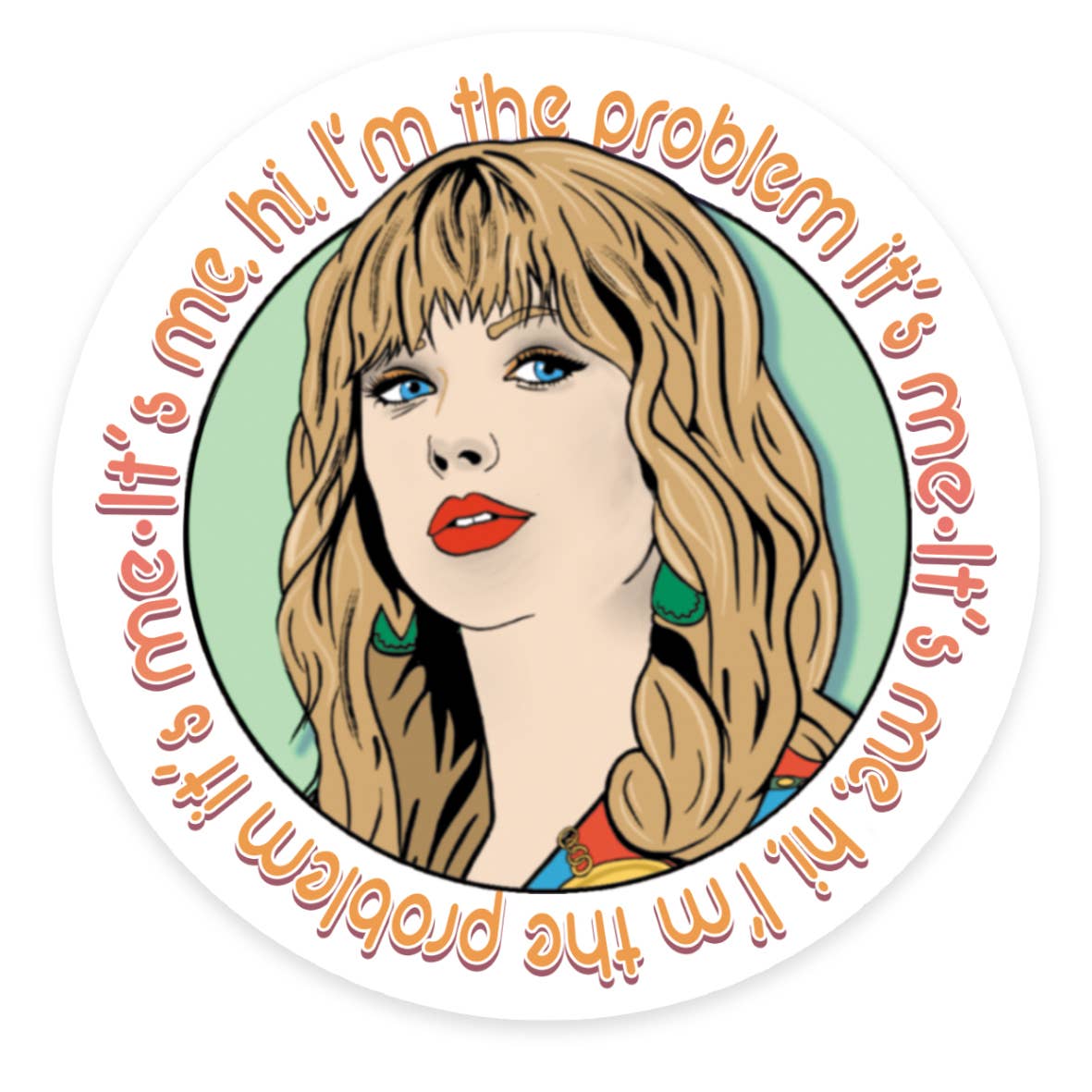 Taylor Swift Inspired Vinyl Sticker