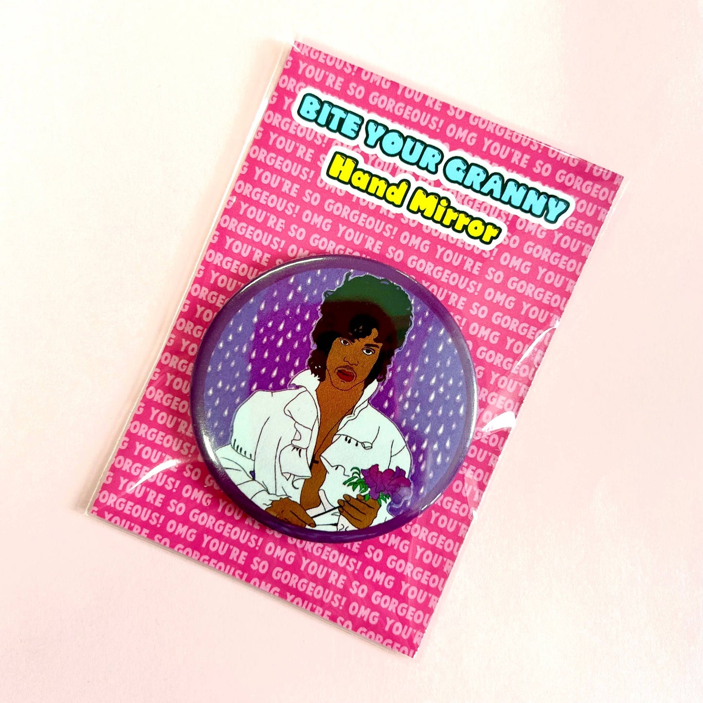 Purple Rain 1980s  Inspired Pocket Mirror