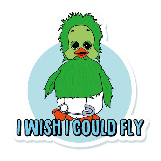 Orville I Wish I could Fly Vinyl Sticker