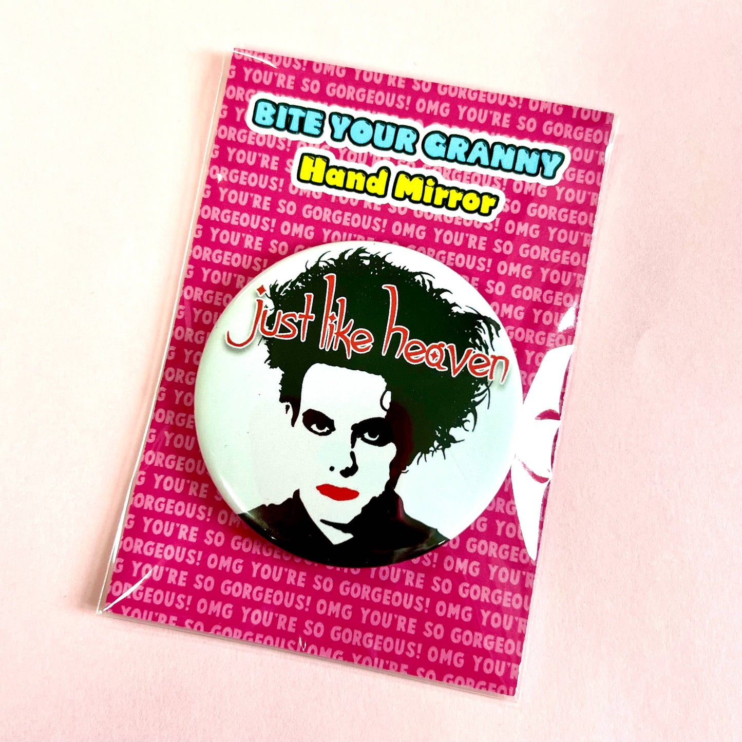 The Cure Just Like Heaven 1980s Goth Inspired Pocket Mirror