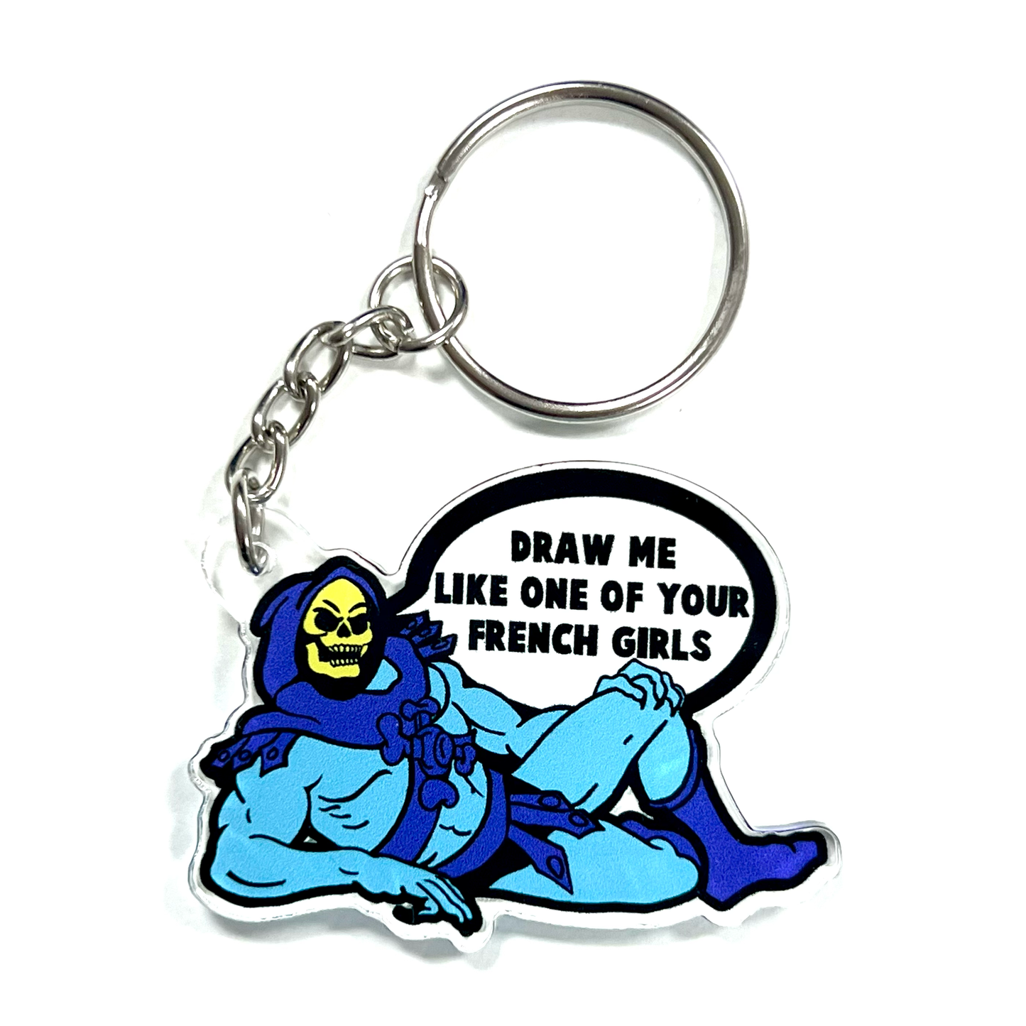 French Girls Titanic / Skeletor Inspired Keyring