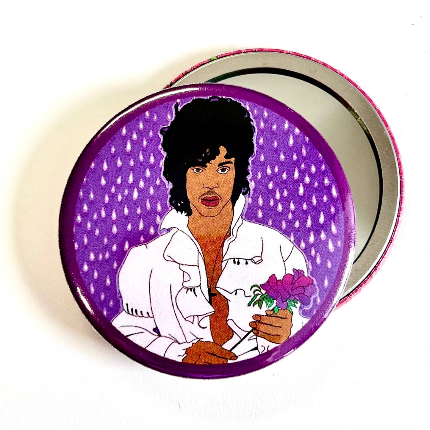 Purple Rain 1980s  Inspired Pocket Mirror