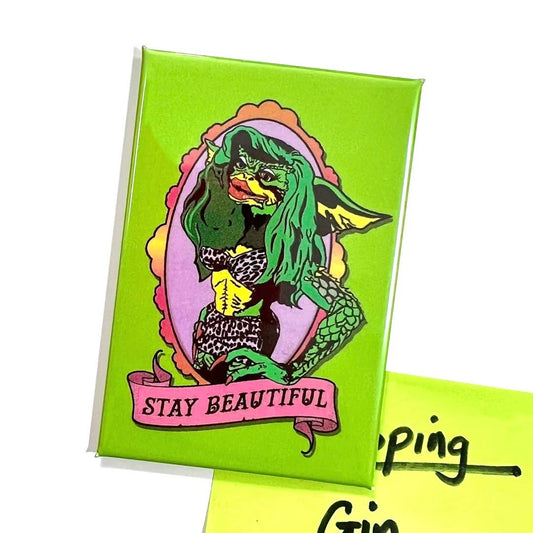 Greta 1980s Gremlins Film Inspired Fridge Magnet